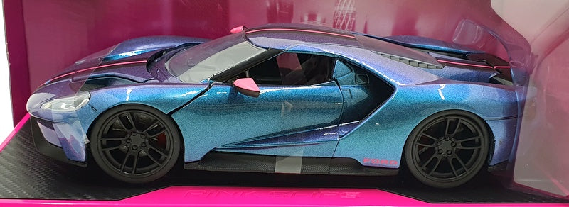 Jada 1/24 Scale Diecast 35192 - 2017 Ford GT - Teal/Pink