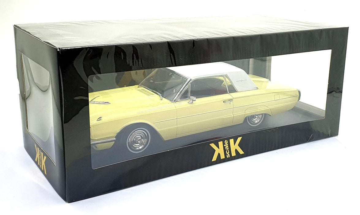 KK Scale 1/18 Scale KKDC181344 - 1966 Ford Thunderbird Hardtop Coupe - Yellow
