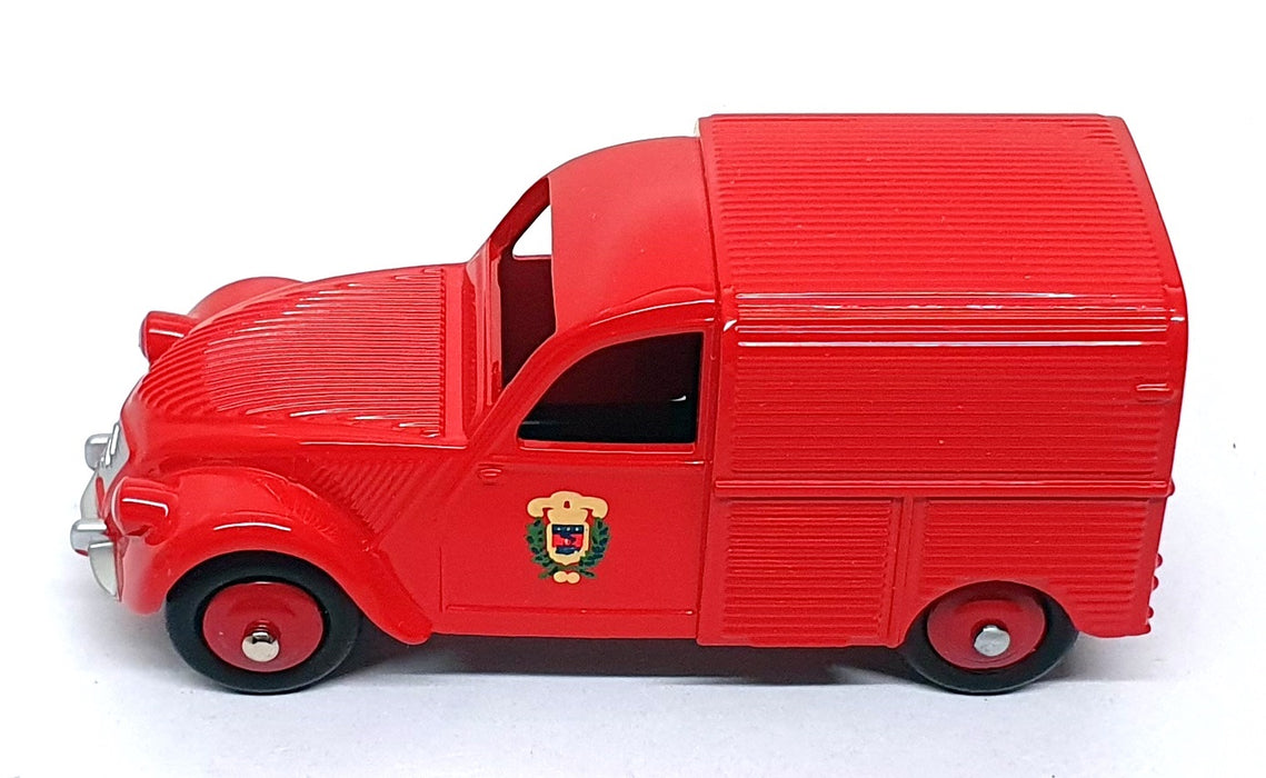 Atlas Editions Dinky Toys 25D - Citroen 2cv Fourgonnette Incendie Van - Red