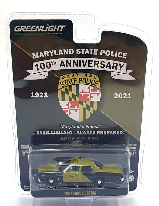 Greenlight 1/64 Scale 28080-A - 1967 Ford Custom Police Car