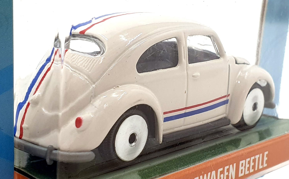 Jada Toys 1/64 Scale 100426O - Volkswagen Beetle - White/Stripe