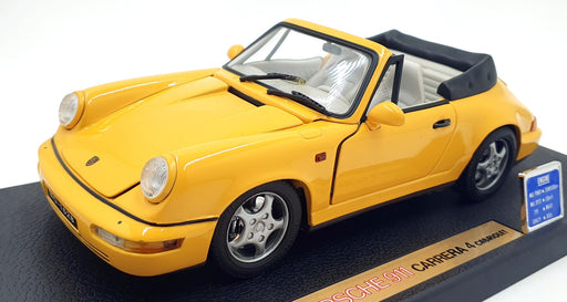 Anson 1/18 Scale Diecast 30309-W - Porsche 911 Carrera 4 Cabriolet - Yellow