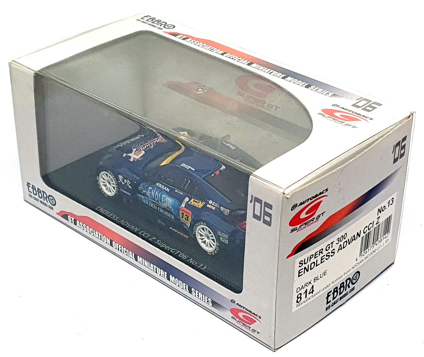 Ebbro 1/43 Scale 814 - Nissan Advan CCI Z SuperGT'06 #13 - Dk. Blue
