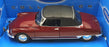 Welly NEX 1/24 Scale Diecast 22506W - Citroen DS 19 Cabriolet - Dark Red
