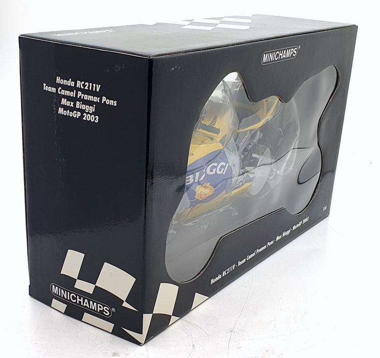 Minichamps 1/6 Scale 062 037103 - Honda RC211V Camel Pramac Pons M.Biaggi 2003