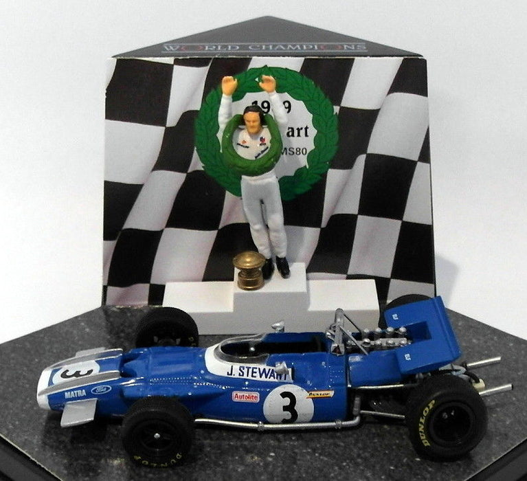 Quartzo 1/43 Scale WC01 F1 World Champions - Matra MS80 - J.Stewart 1969