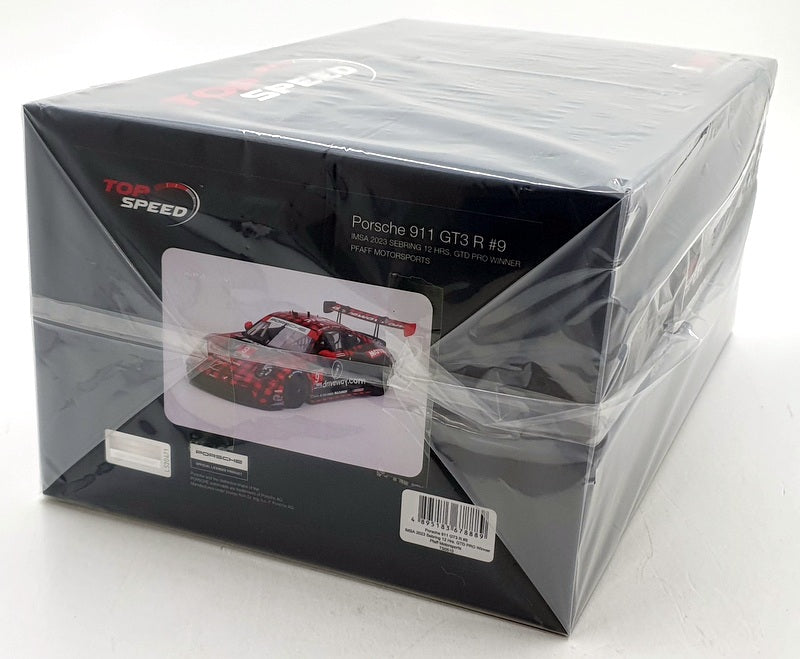 Top Speed 1/18 Scale Resin TS0510 - Porsche 911 GT3 R #9 IMSA 2023