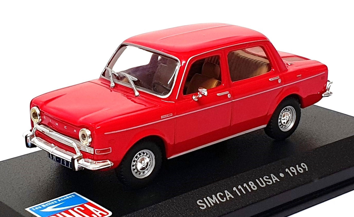 Altaya 1/43 Scale Diecast 1610251 - 1969 Simca 1118 USA - Red