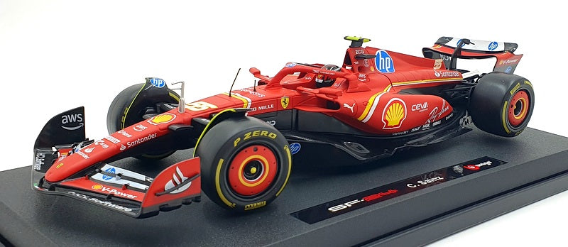 Burago 1/18 Scale Diecast 18-16815 - Ferrari SF-24 F1 C.Sainz #55