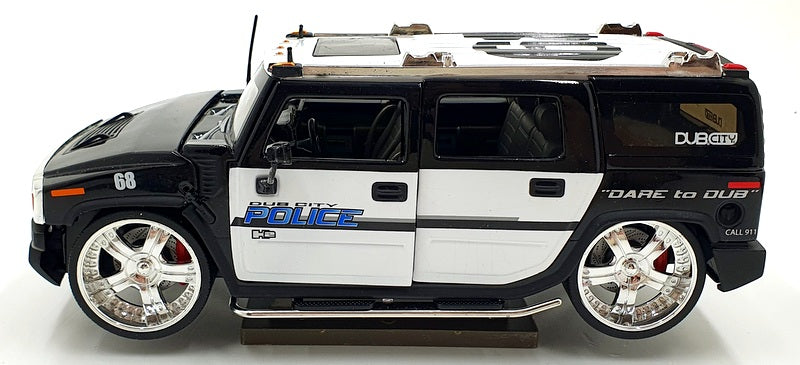 Jada 1/18 Scale Diecast 90401 - Hummer H2 Police - Black/White