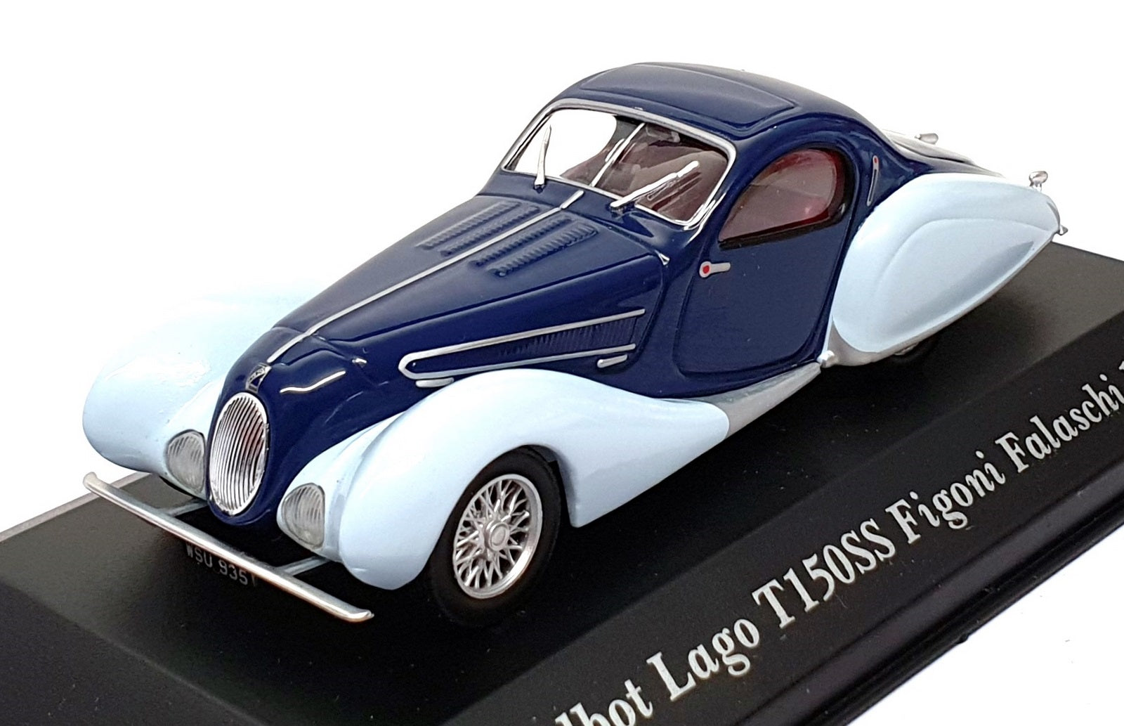Altaya 1/43 Scale AT935 - 1938 Talbot Lago T150SS Figoni Falaschi - 2-Tone Blue