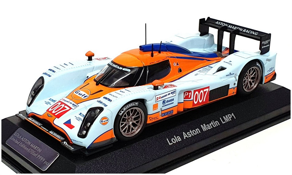 Ixo 1/43 Scale A05MC2-43 - Lola Aston Martin LMP1 Gulf - Lt. Blue Orange