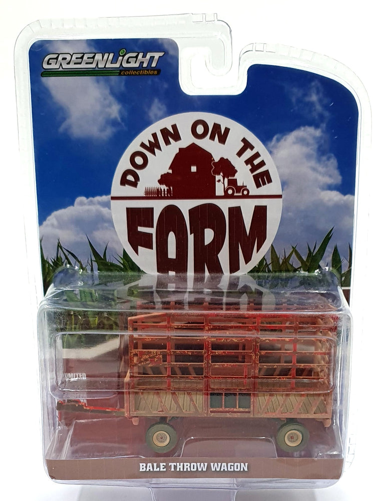 Greenlight 1/64 Scale 48040-F - Bale Throw Wagon - Rusty