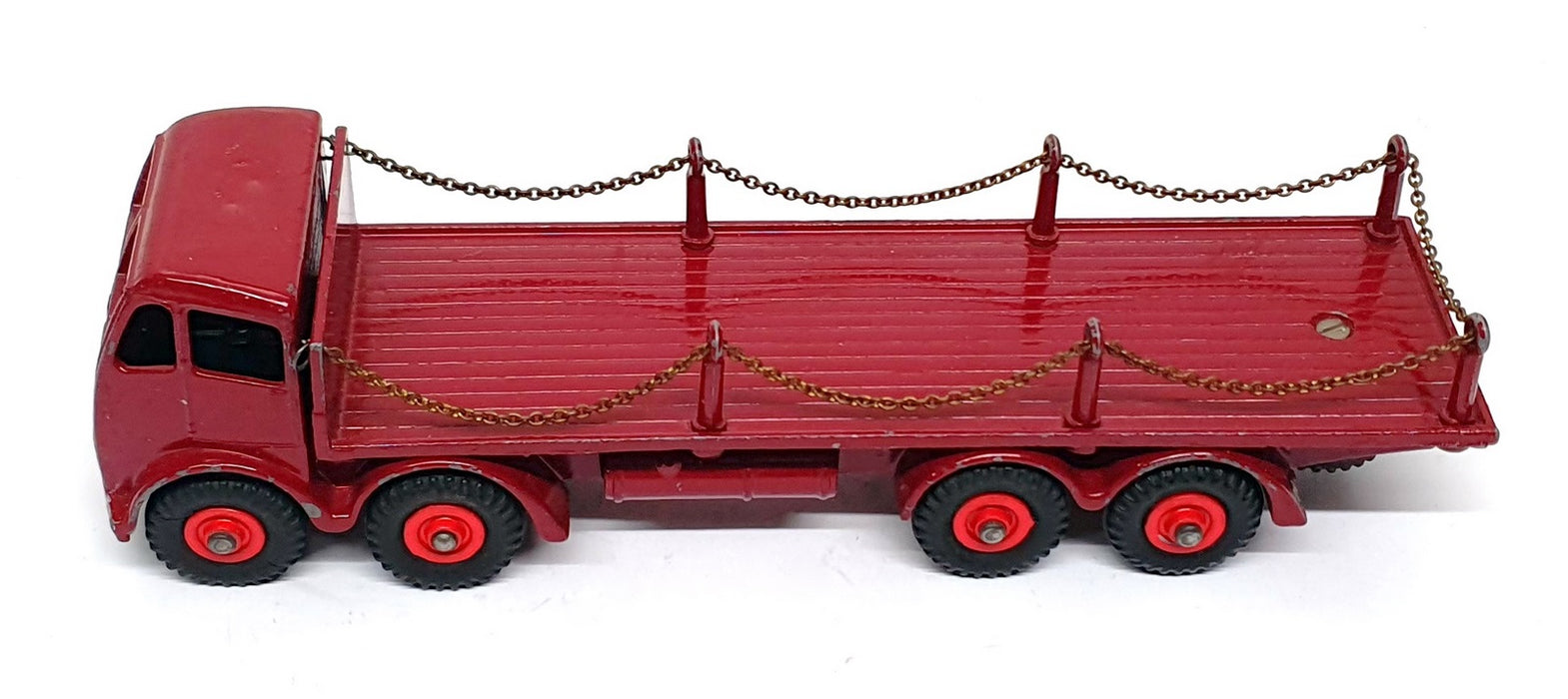Dinky Supertoys 905 - Foden Flat Truck With Chains - Dark Red