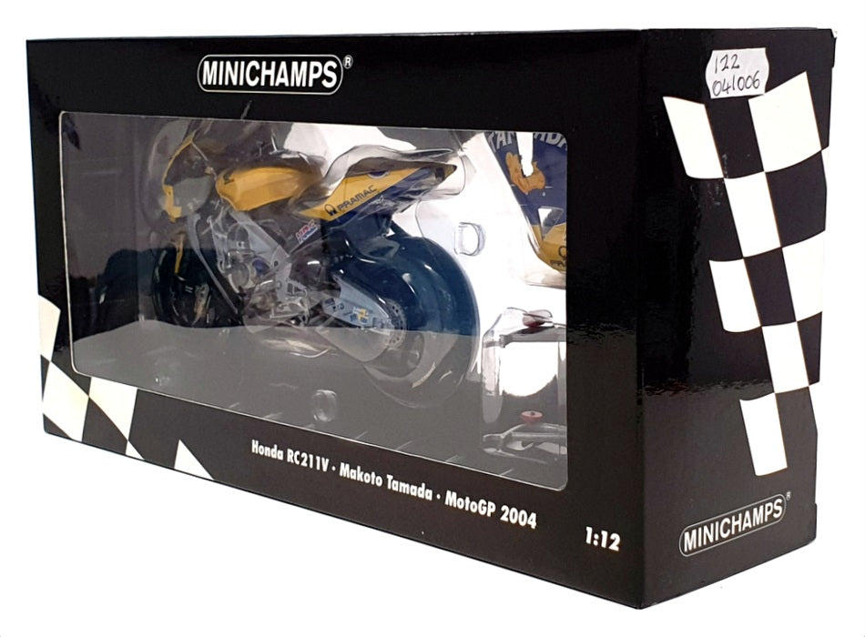 Minichamps 1/12 Scale 122 041006 - Honda RC211V M. Tamada MotoGP 2004