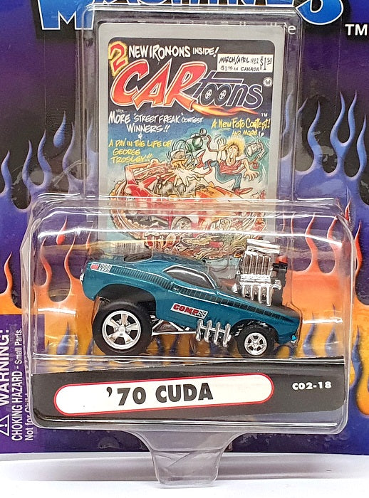 Muscle Machines 1/64 Scale 71171 C02-18 - 1970 Plymouth Cuda - Green