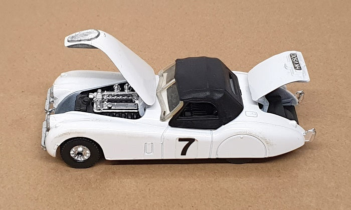 Corgi 12cm Long Diecast 819 - 1949 Jaguar XK120 Race Car #7 - White