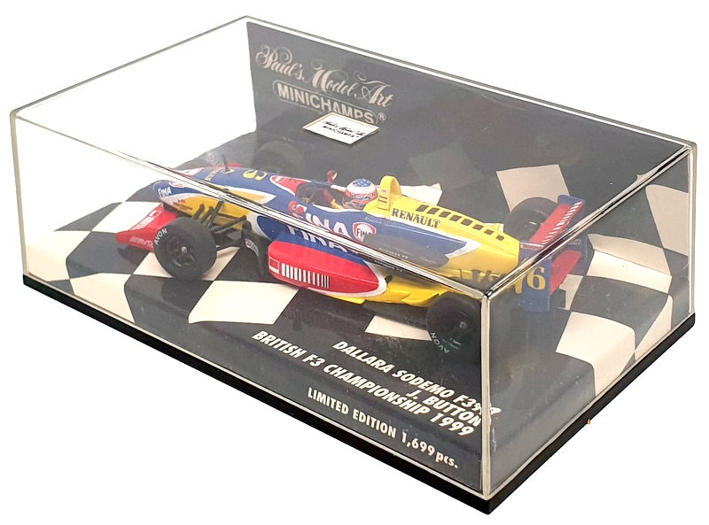 Minichamps 1/43 Scale 400 990306 - Dallara Sodemo #6 British F3 1999 Button