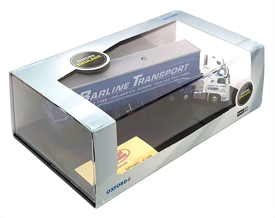 Oxford Diecast 1/76 Scale VOL01CS - Volvo Truck & Trailer - Barline Transport