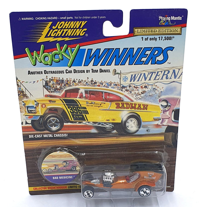 Johnny Lightning 1/64 Scale 301-02 - Wacky Winners Bad Medicine - Orange