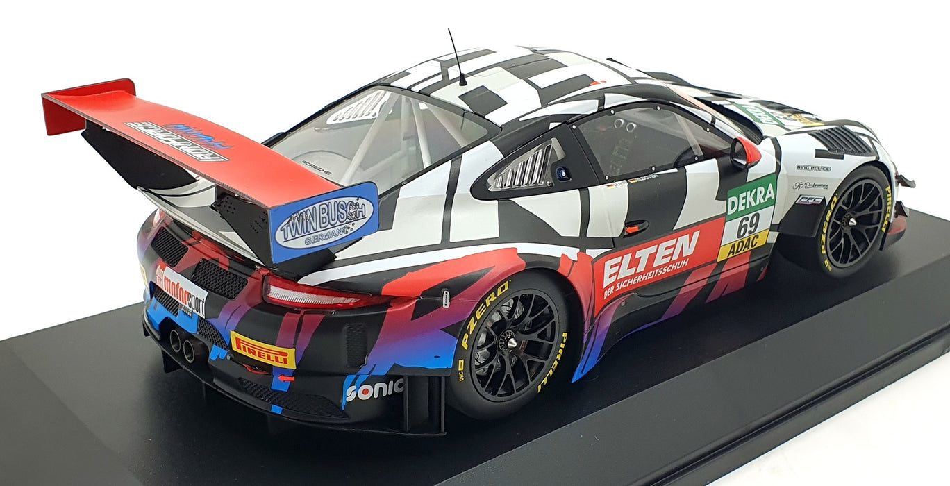 Minichamps 1/18 scale 153 186969 - Porsche 911 GT3 R Iron Force ADAC GT 2018 #69