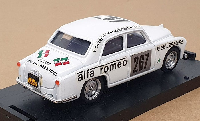 Brumm 1/43 Scale R145 Alfa Romeo 1900 #267 Rally Panamerica Mexico 1954 - White