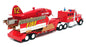 Matchbox Appx 29cm Long K-134 - Peterbilt Fire Spotter Plane Transporter - Red