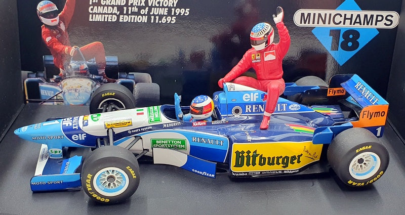 Minichamps 1/18 scale 181 952701 Michael Schumacher taxi Jean Alesi 1st victory
