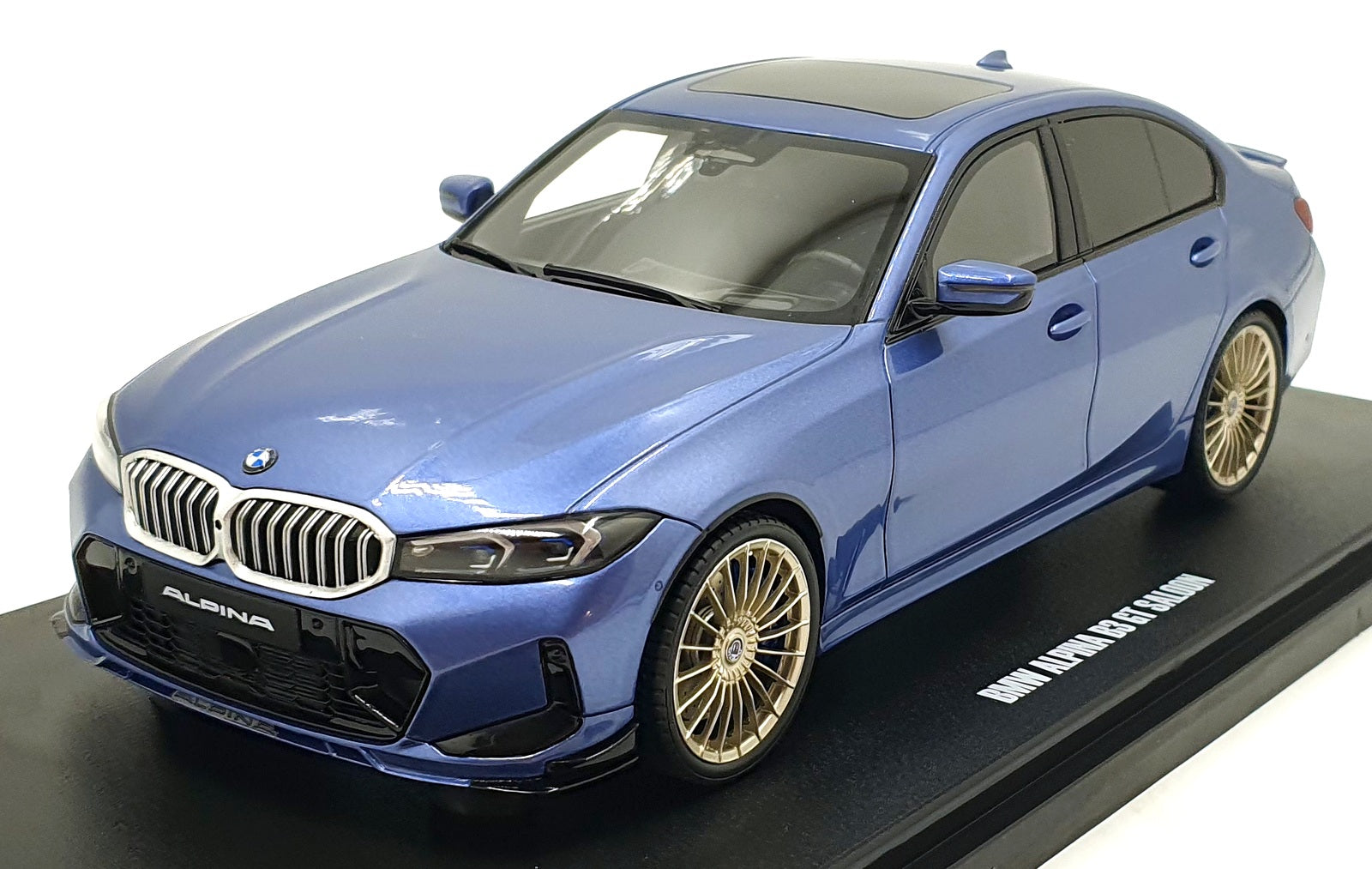GT Spirit 1/18 Scale Resin GT543 - BMW Alpina B3  GT Saloon - Blue