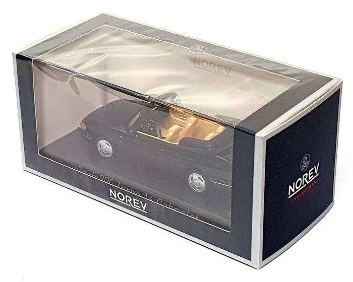 Norev 1/43 Scale 810045 - 1992 Saab 900 Turbo 16 Cabriolet - Black
