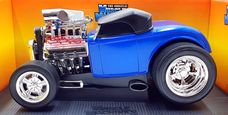 Muscle Machine 1/18 Scale Diecast 61198 - 1932 Ford Roadster - Blue
