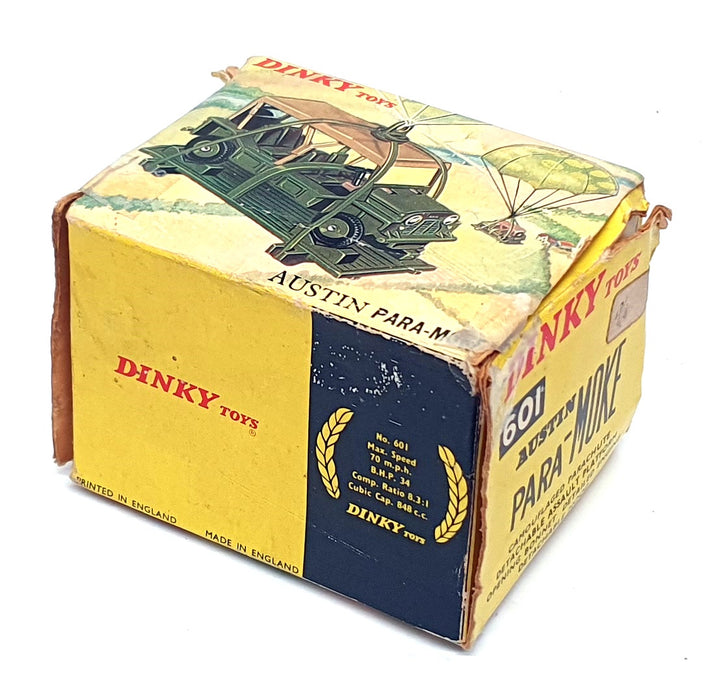 Dinky Toys Original Diecast 601 - Austin Para Moke + Camouflaged Parachute