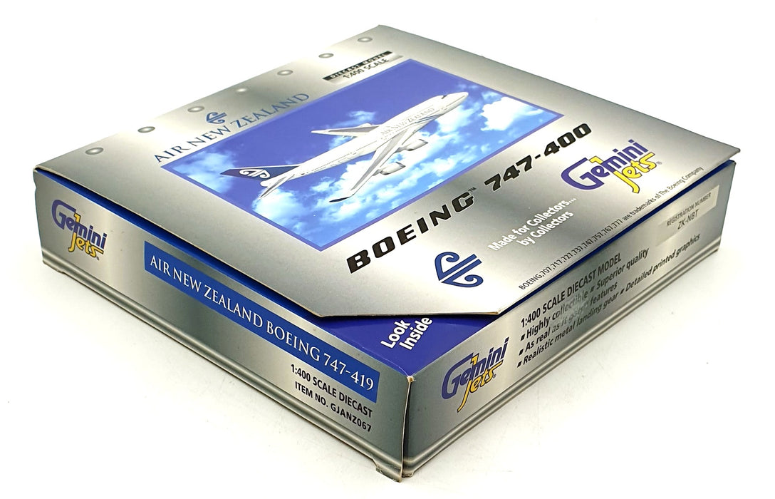 Gemini Jets 1/400 Scale GJANZ067 - Air New Zealand Boeing 747-400 Aircraft