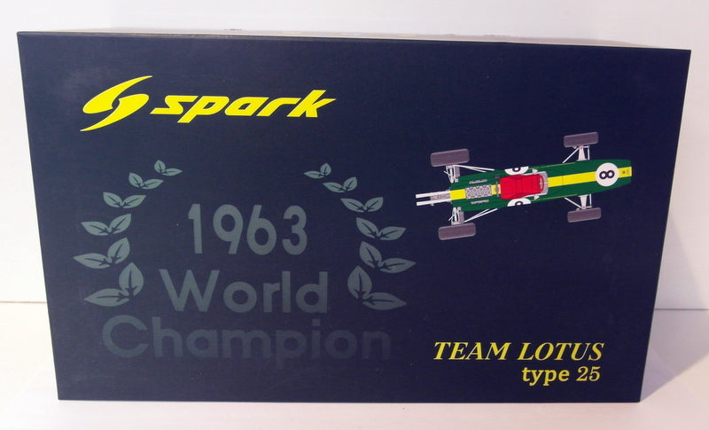 Spark 1/18 Scale resin 18S038 Lotus 25 #8 winner Italy GP 1963 WC 1963 Jim Clark