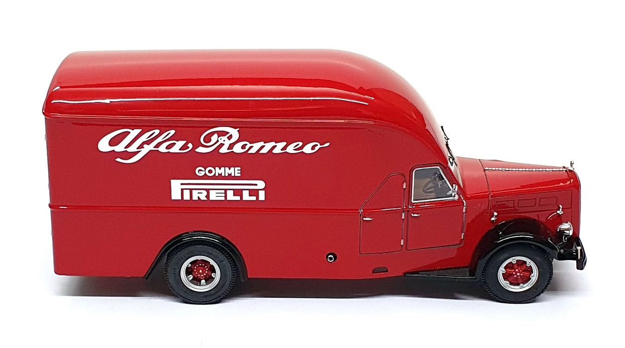 Exoto 1/43 Scale EXO00002 - 1950 Alfa Romeo Pirelli Transporter Truck - Red