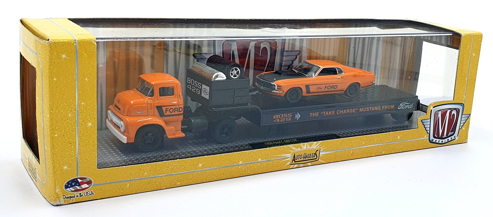Castline M2 Machines 1/64 Scale 429 '56 Ford C-500 COE and '70 Mustang Boss 429