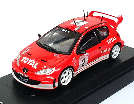 Solido 1/43 Scale 1587 - Peugeot 206 WRC #2 Monte Carlo 2003 Reid/Burns