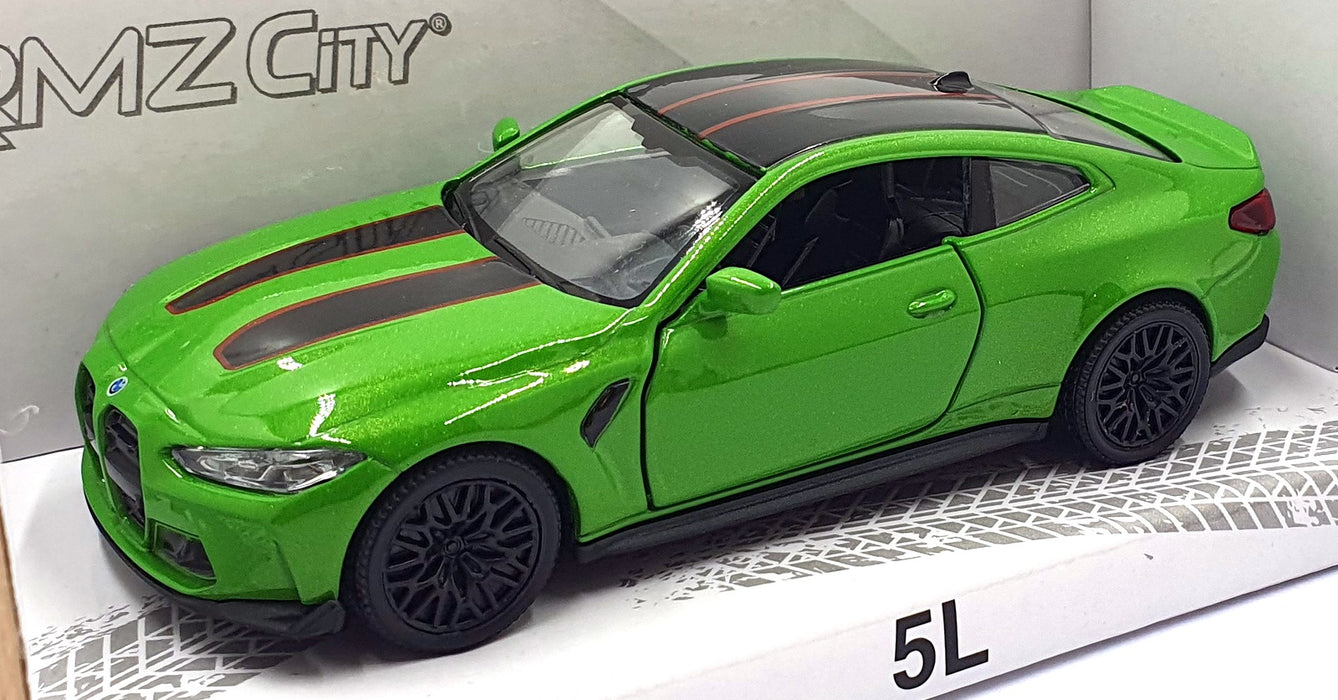 Kandy Toys 12cm Long Model Car TY6386 - BMW M4 CSL Pull Back & Go - Met. Green