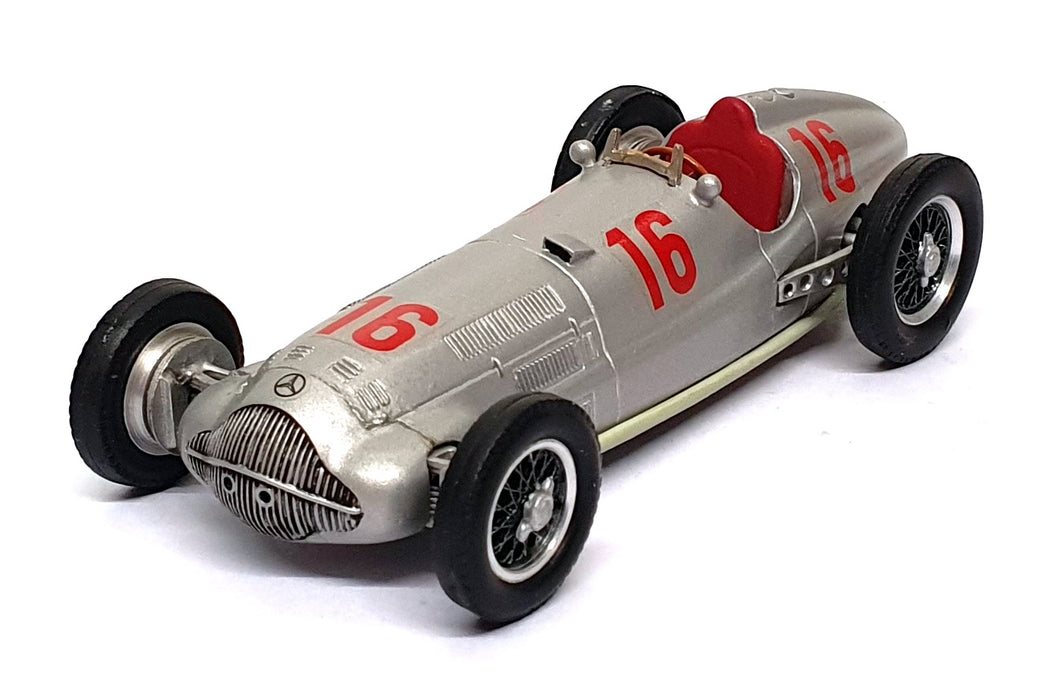 Western 1/43 Scale 23126B - 1938 Mercedes Benz W154 Race Car #16 - Silver