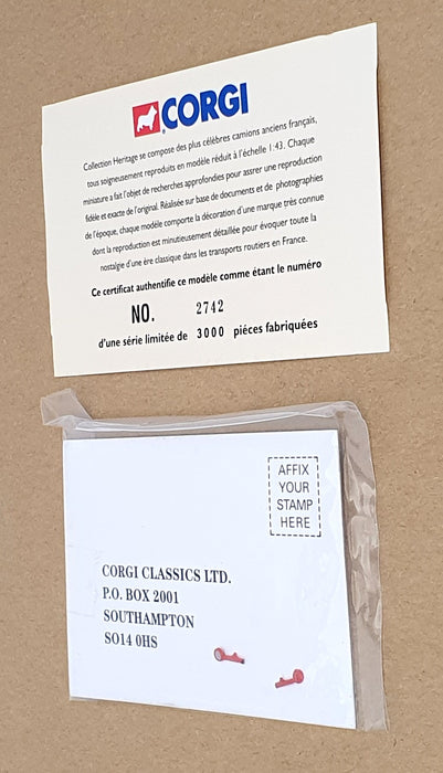 Corgi 1/43 Scale 70601 - Peugeot D3A Pyrenees Atlantiques Fire Service Van