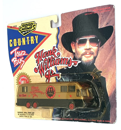 Road Champs 15cm Long 5920 - Eagle Coach Hank Williams '93 Tour Bus - Gold