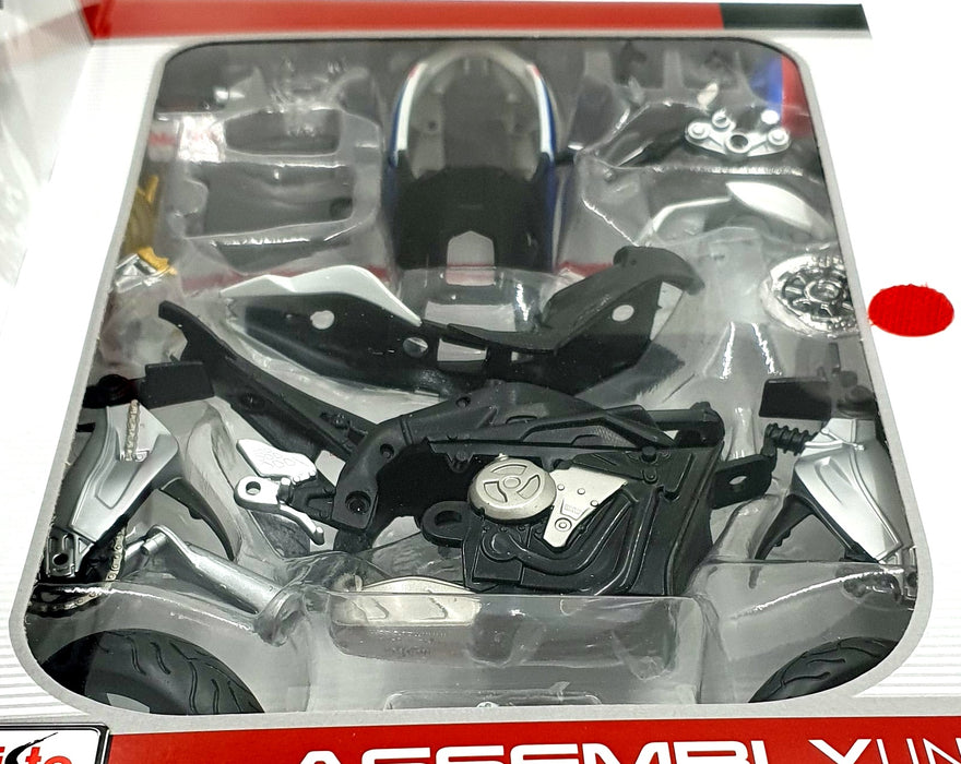 Maisto 1/12 Scale Diecast Kit 39191 - BMW RR S1000 Motorbike Model Kit - White