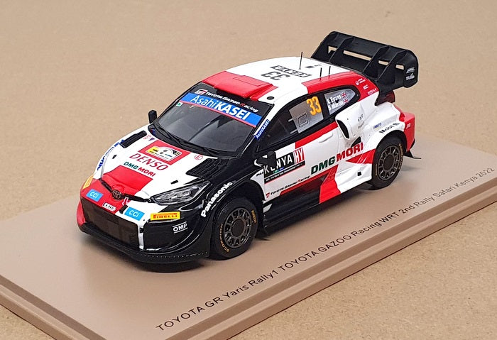 Spark 1/43 Scale S6708 - Toyota GR Yaris #33 2nd Safari Rally Kenya 2022