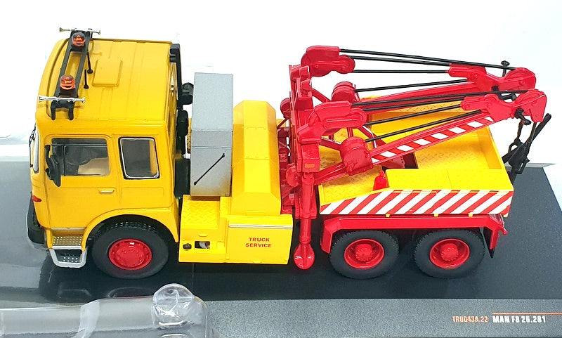 Ixo 1/43 Scale TRU043A - MAN F8 26.281 Breakdown Truck - Yellow/Red
