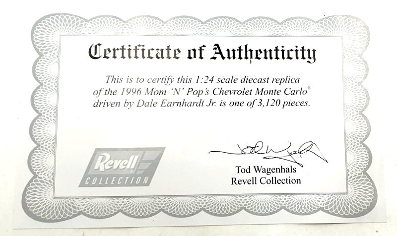 Revell 1/24 Scale RC249616215 - Chevrolet Mom & Pops #31 1996 - Earnhardt Jr.