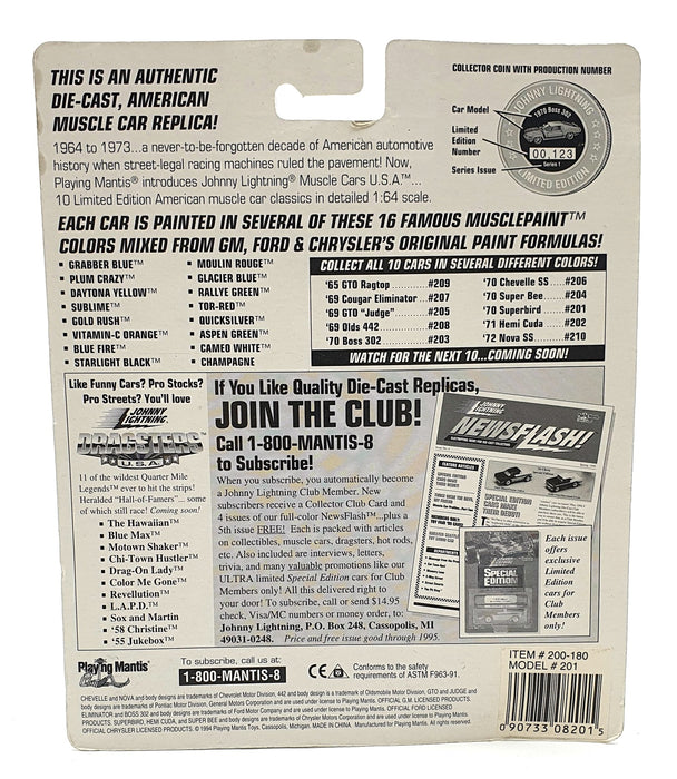 Johnny Lightning 1/64 Scale 200-180 Muscle Cars USA 1970 Plymouth Superbird Pink