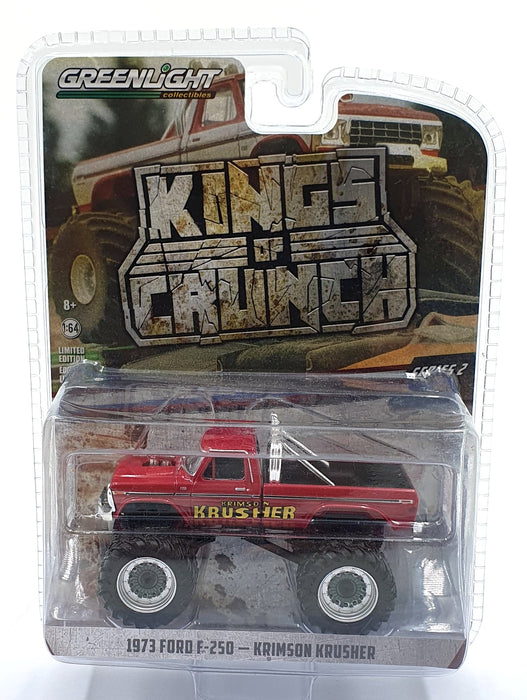 Greenlight 1/64 Scale 49020-A - 1973 Ford F-250 Krimson Krusher - Red