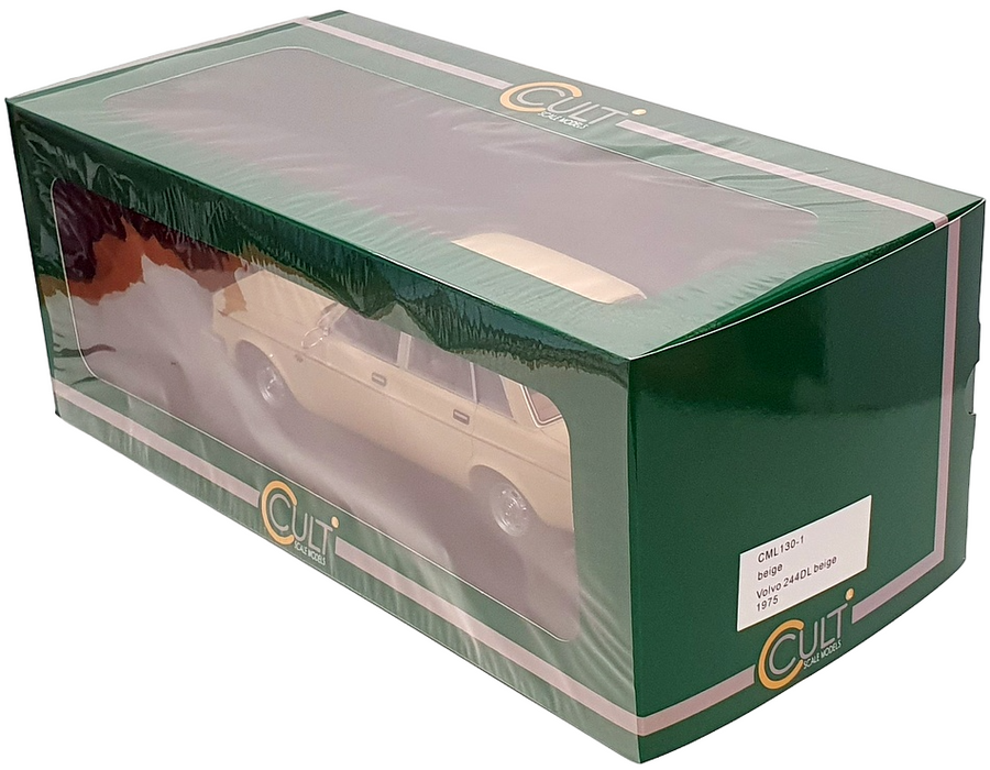 Cult Models 1/18 Scale CML130-1 - 1975 Volvo 244DL - Beige