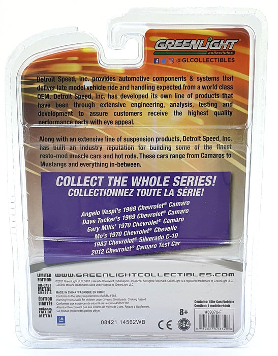 Greenlight 1/64 Scale 39070-F - 2012 Chevrolet Camaro Test Car - White/Black