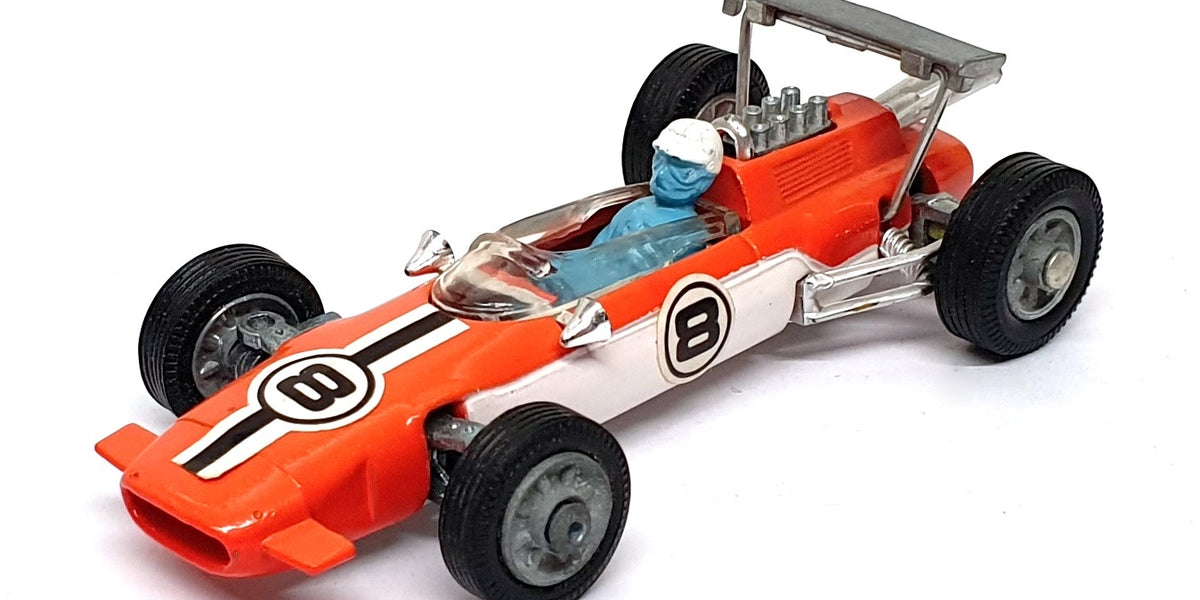 【希少】CORGI TOYSロータス・クライマックス＆クーパー・マセラッテイF1 Corgi Toys Original Diecast 158 - Lotus Climax F1 - Orange/White
